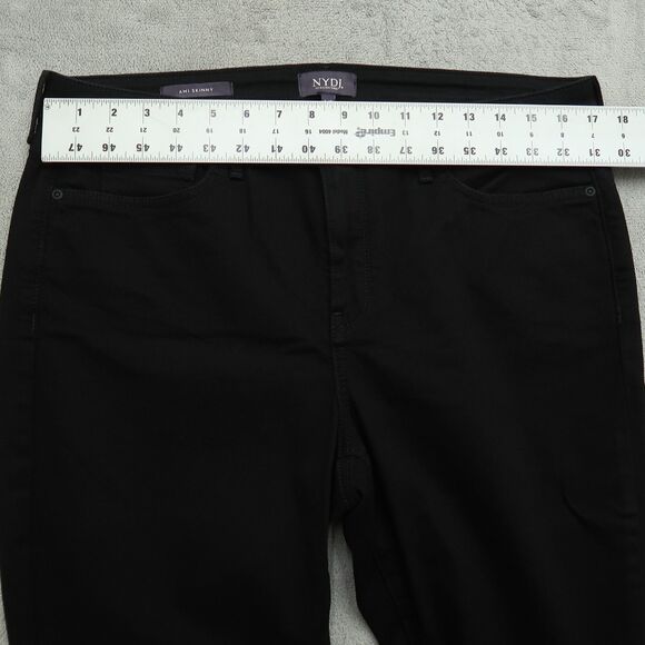 Not Your Daughters Jeans NYDJ Women's 14P Black Mid-Rise Ami Skinny 27" Inseam - Picture 16 of 16